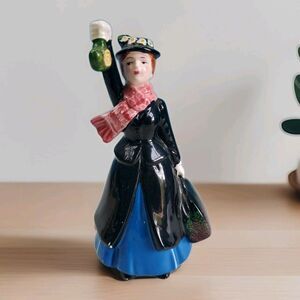 Vintage Disney Mary Poppins Ceramic Figure Japan Missing Umbrella
